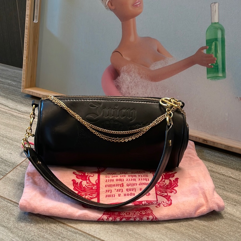 Juicy Couture black leather bag-original